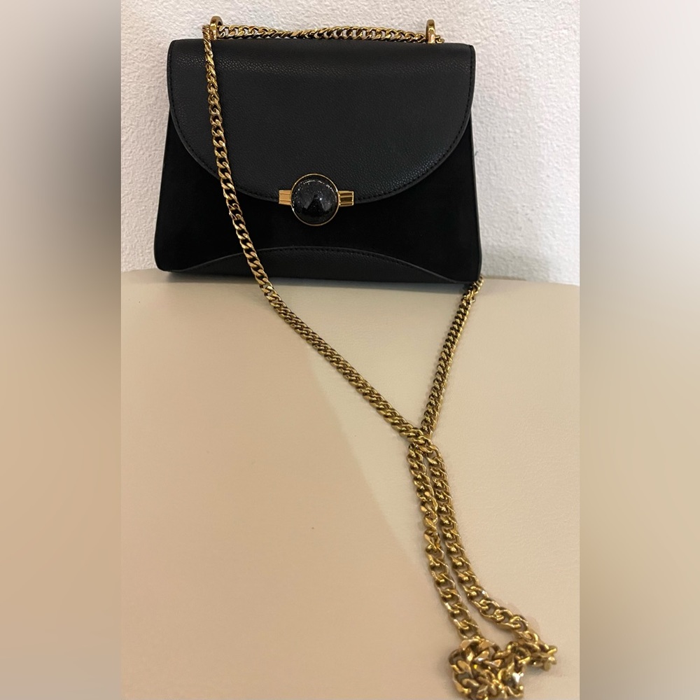 COPY - Charles & Keith Black and Golden Cross Body Shoulder Bag